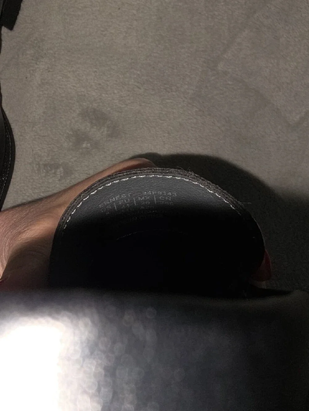 Calvin Klein Black Slip-On Loafers with Metal Bit